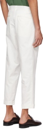BEAMS PLUS White Pleated Trousers