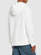 JW ANDERSON - Logo Embroidery Cotton & Silk Hoodie