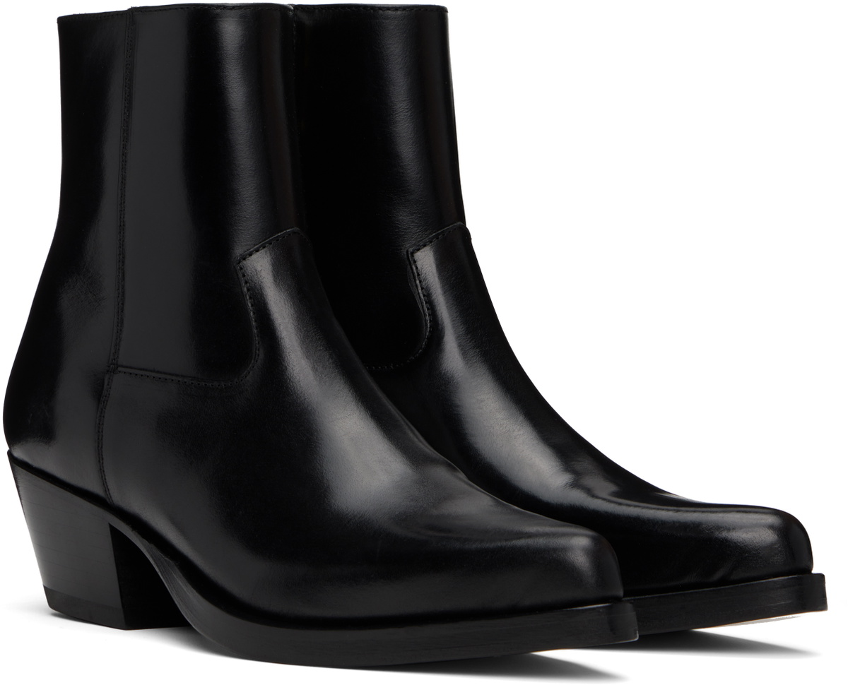 Ernest W. Baker Black Western Boots Ernest W. Baker