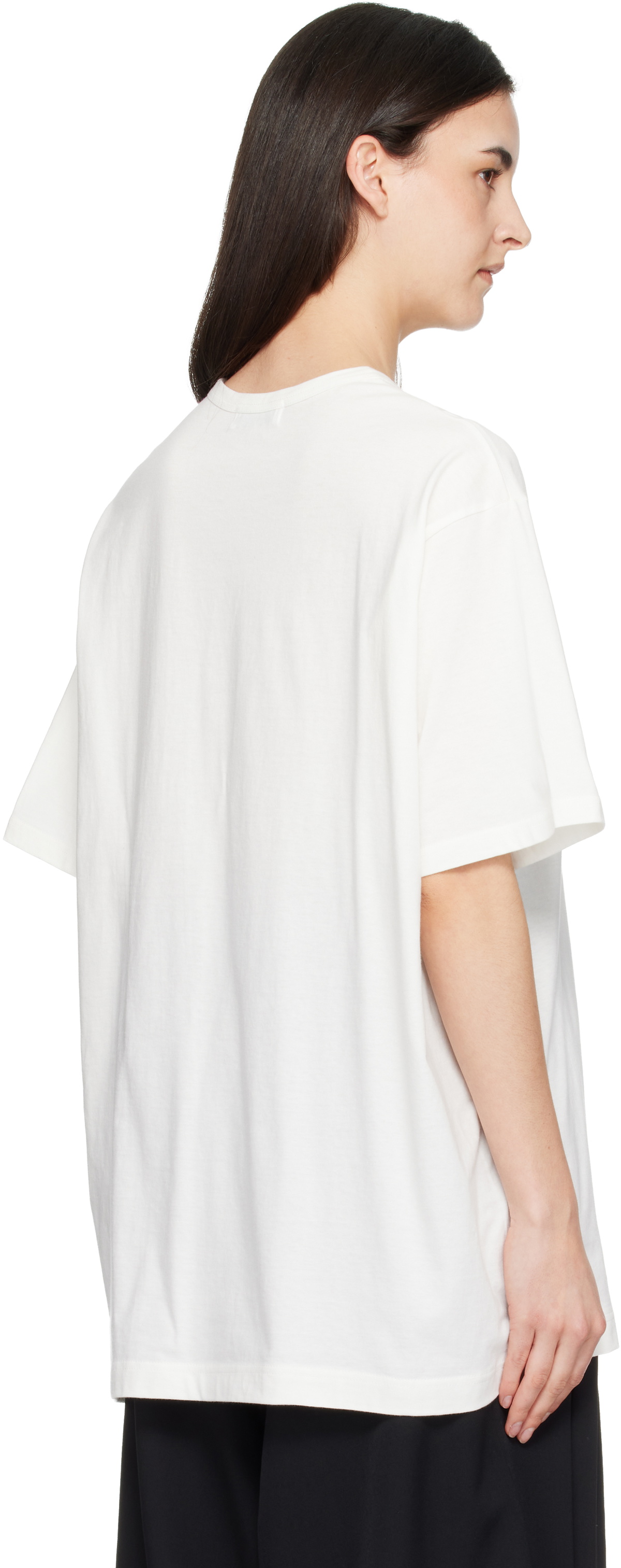 YOHJI YAMAMOTO Off-White 'La mélancolie' Short Sleeve T-shirt