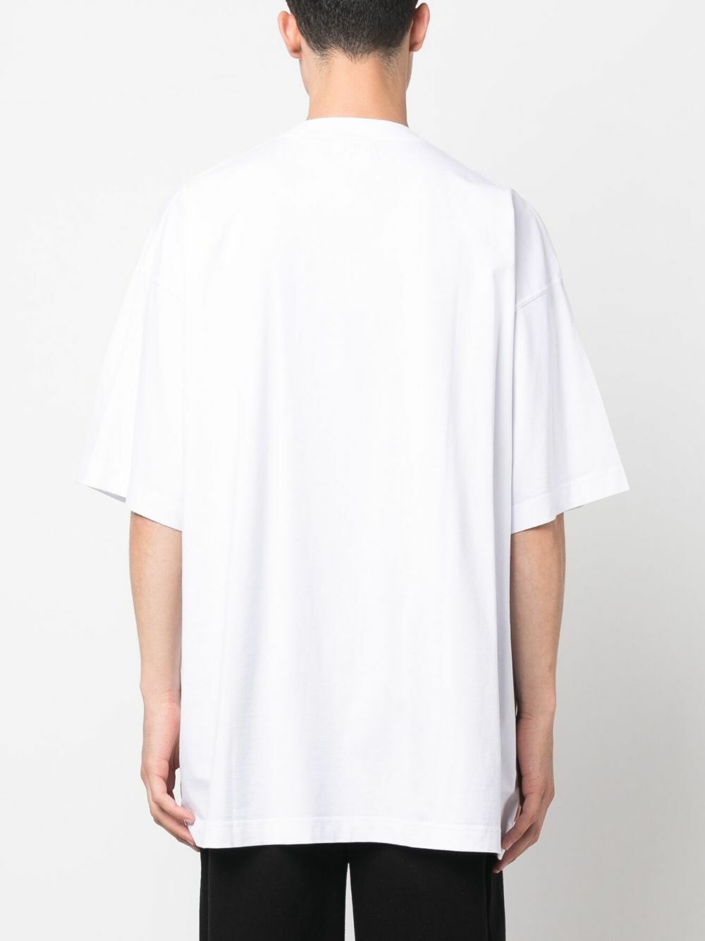 VETEMENTS☆関税込☆ホワイト Website ロゴ コットン Tシャツ VETEMENTS - Logo-Appliquéd Cotton-Jersey T-Shirt - White