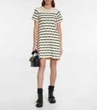 REDValentino Striped Intarsia minidress