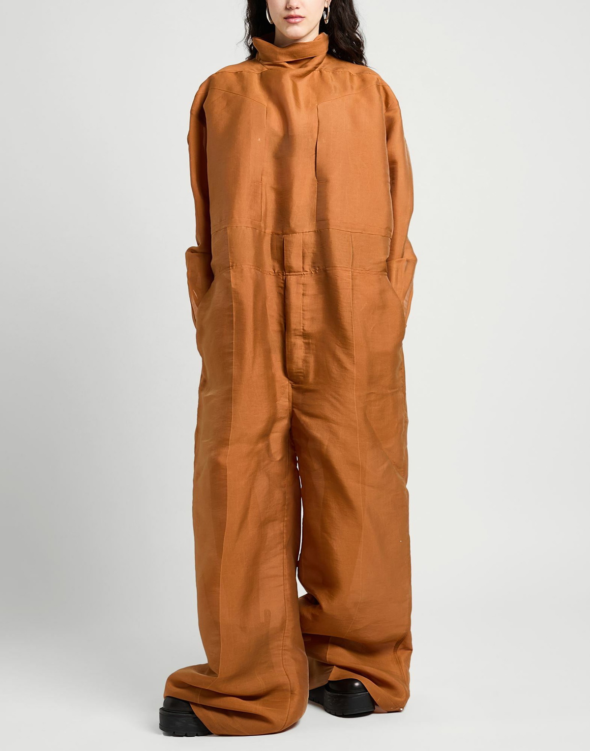 Rick Owens Womens Jumpsuit Tan