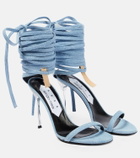 Area - x Sergio Rossi Marquise denim sandals