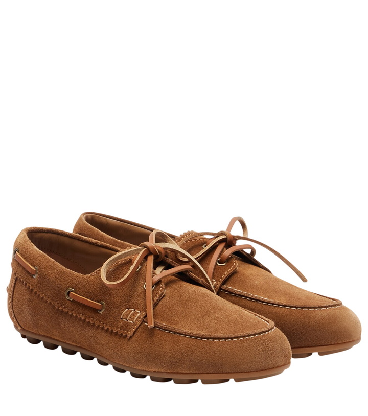 Photo: Hogan H693 suede boat shoes