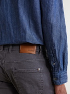 Canali - Straight-Leg Garment-Dyed Jeans - Gray