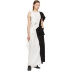 Yohji Yamamoto White and Black Left Body Dress