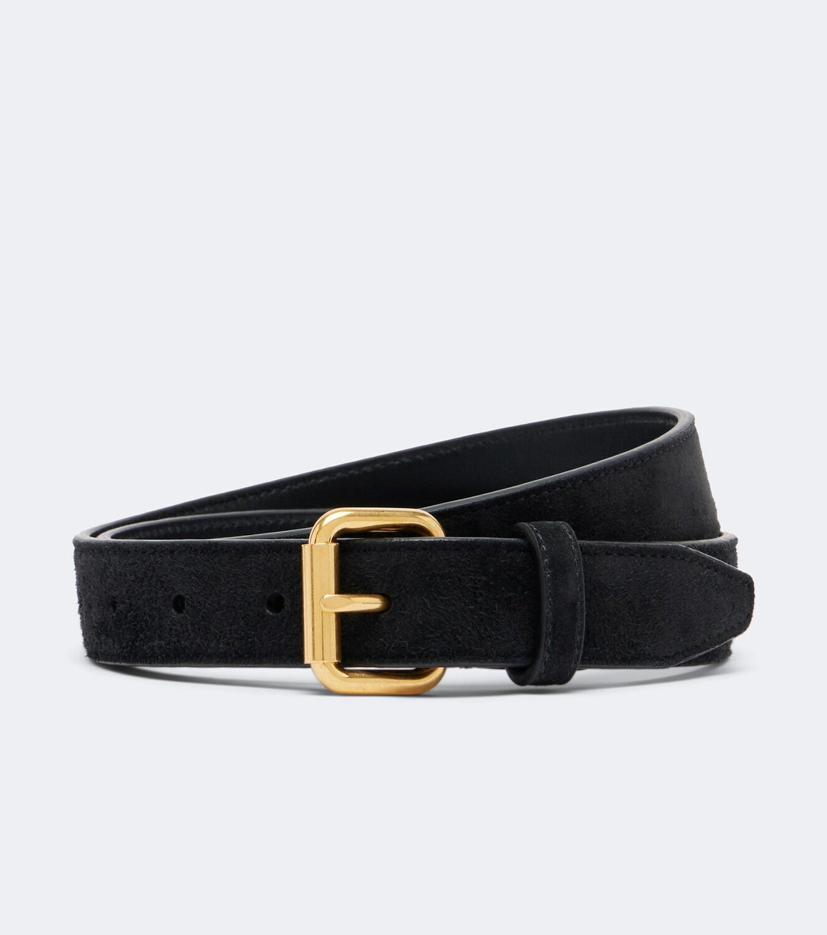 The Row Geo suede belt