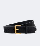 The Row Geo suede belt