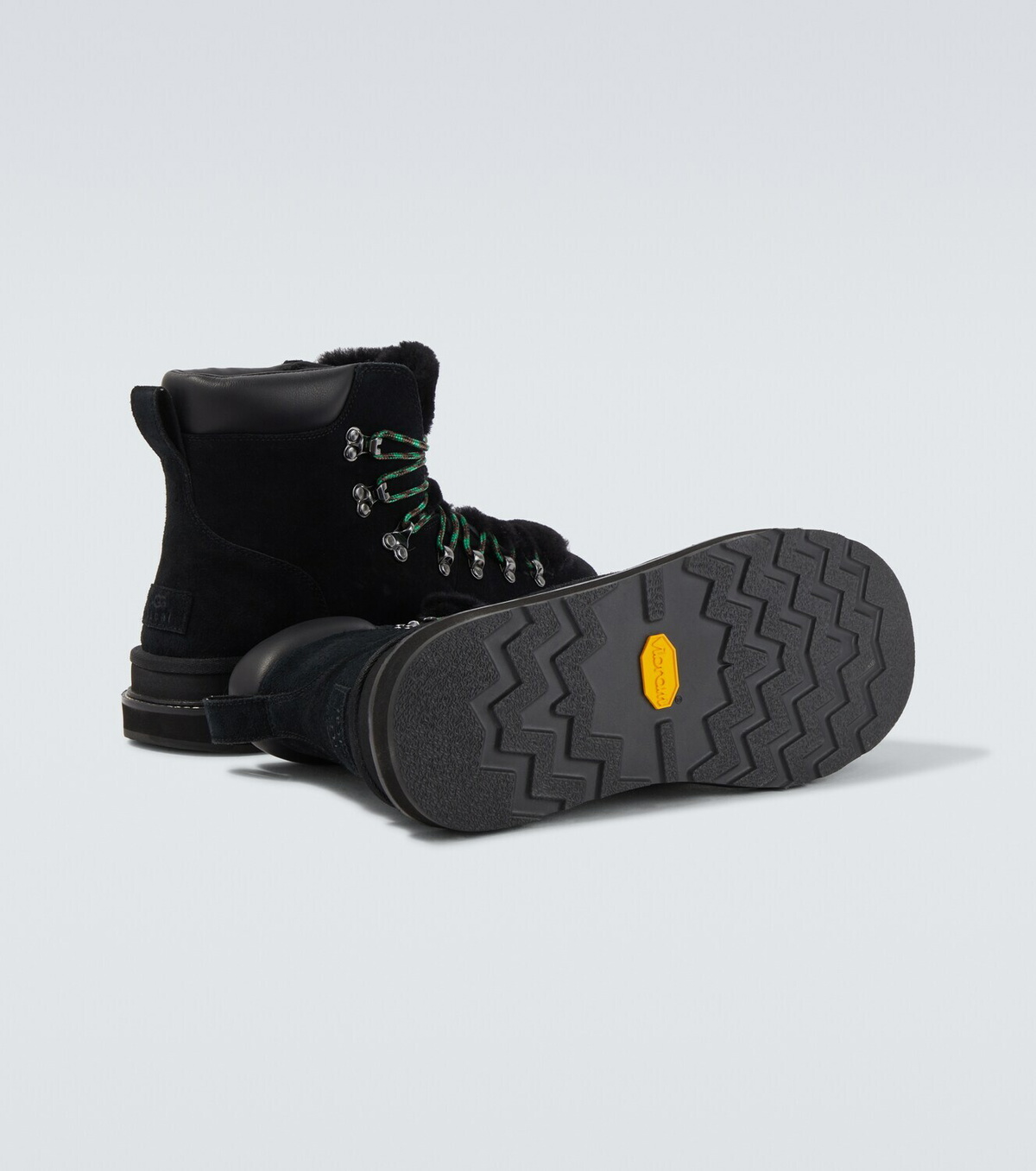 Sacai x UGG suede and shearling hiking boots Sacai