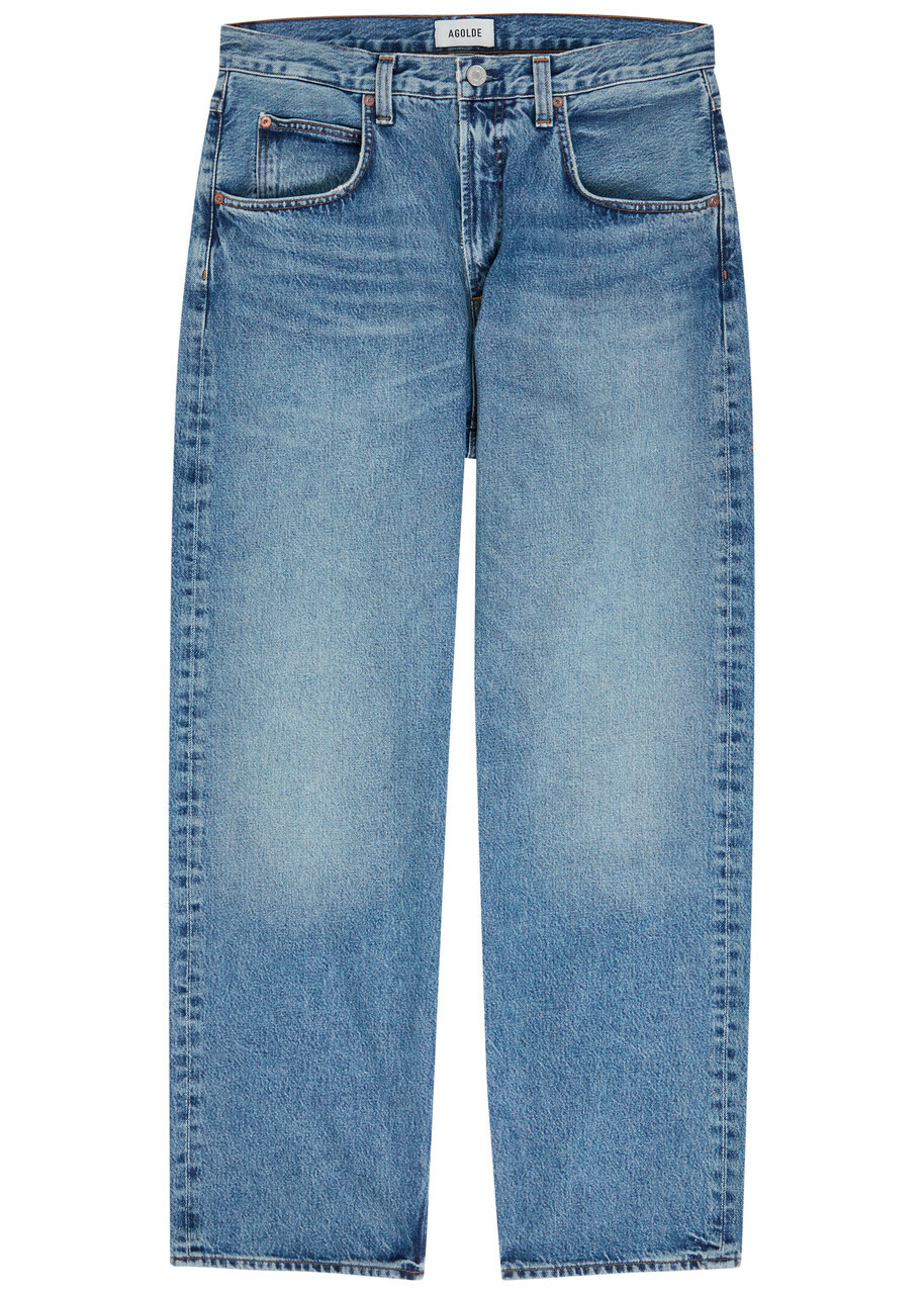 Agolde Fusion Relaxed Barrel-leg Jeans Light Blue