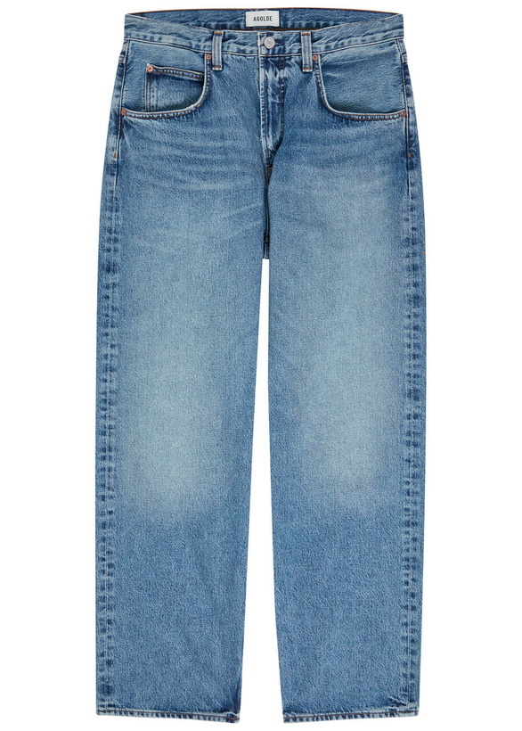 Photo: Agolde Fusion Relaxed Barrel-leg Jeans Light Blue