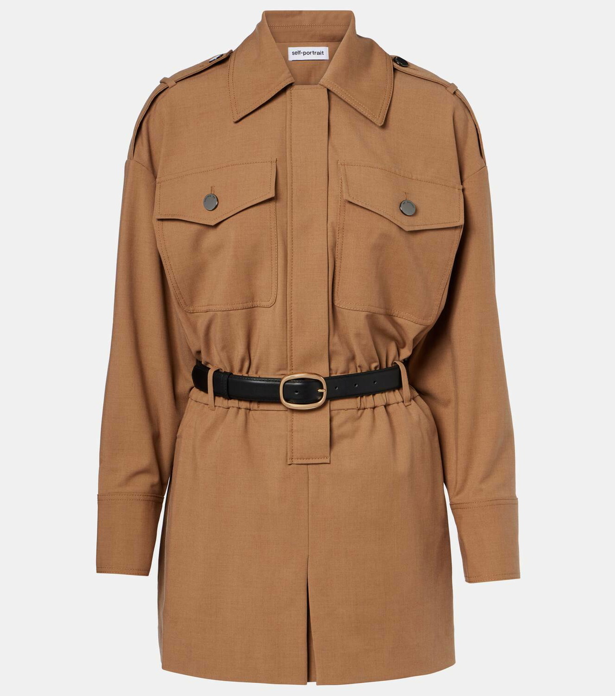 Self-Portrait Twill romper