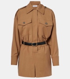 Self-Portrait Twill romper
