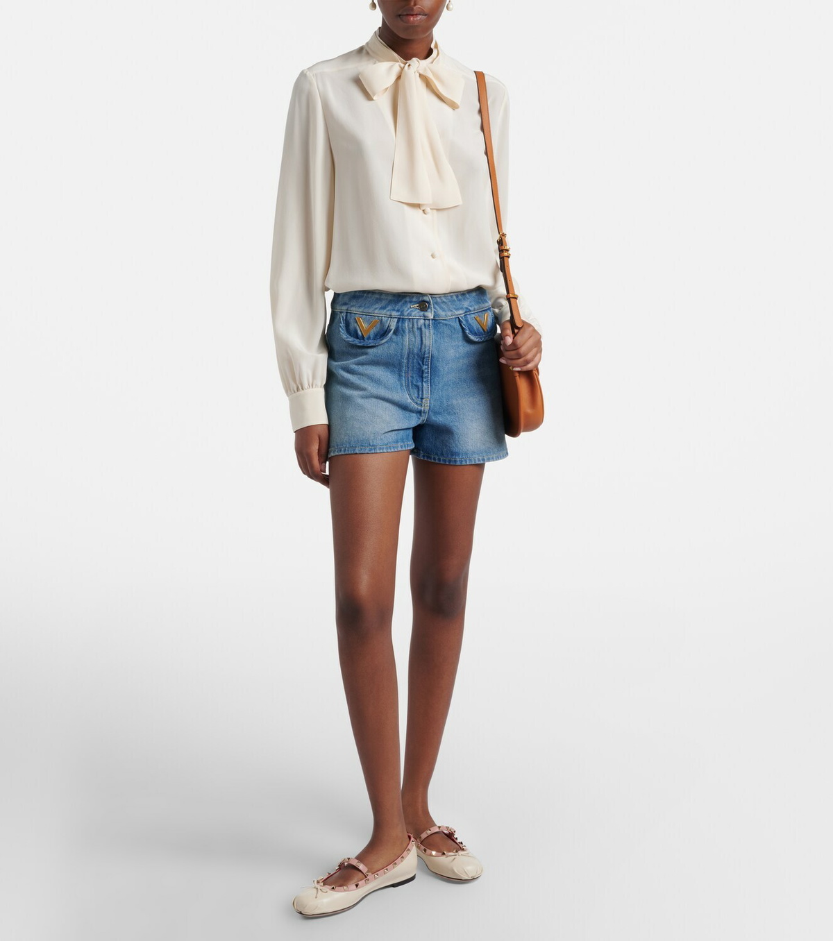 Valentino Garavani Rockstud leather Mary Jane flats