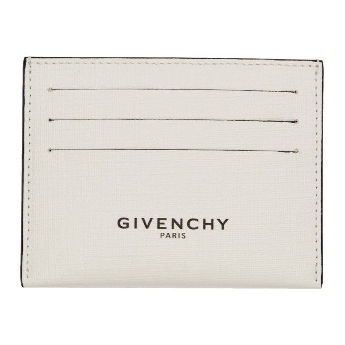 Photo: Givenchy White Glow-In-The-Dark Logo Card Holder