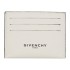 Givenchy White Glow-In-The-Dark Logo Card Holder