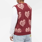 Butter Goods Men's Peace Knit Vest in Wine