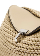 Toteme T-lock Mini Woven Leather Clutch - Cream - One Size