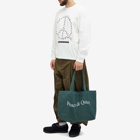 Museum of Peace and Quiet Men's Wordmark Tote Bag in Forest 