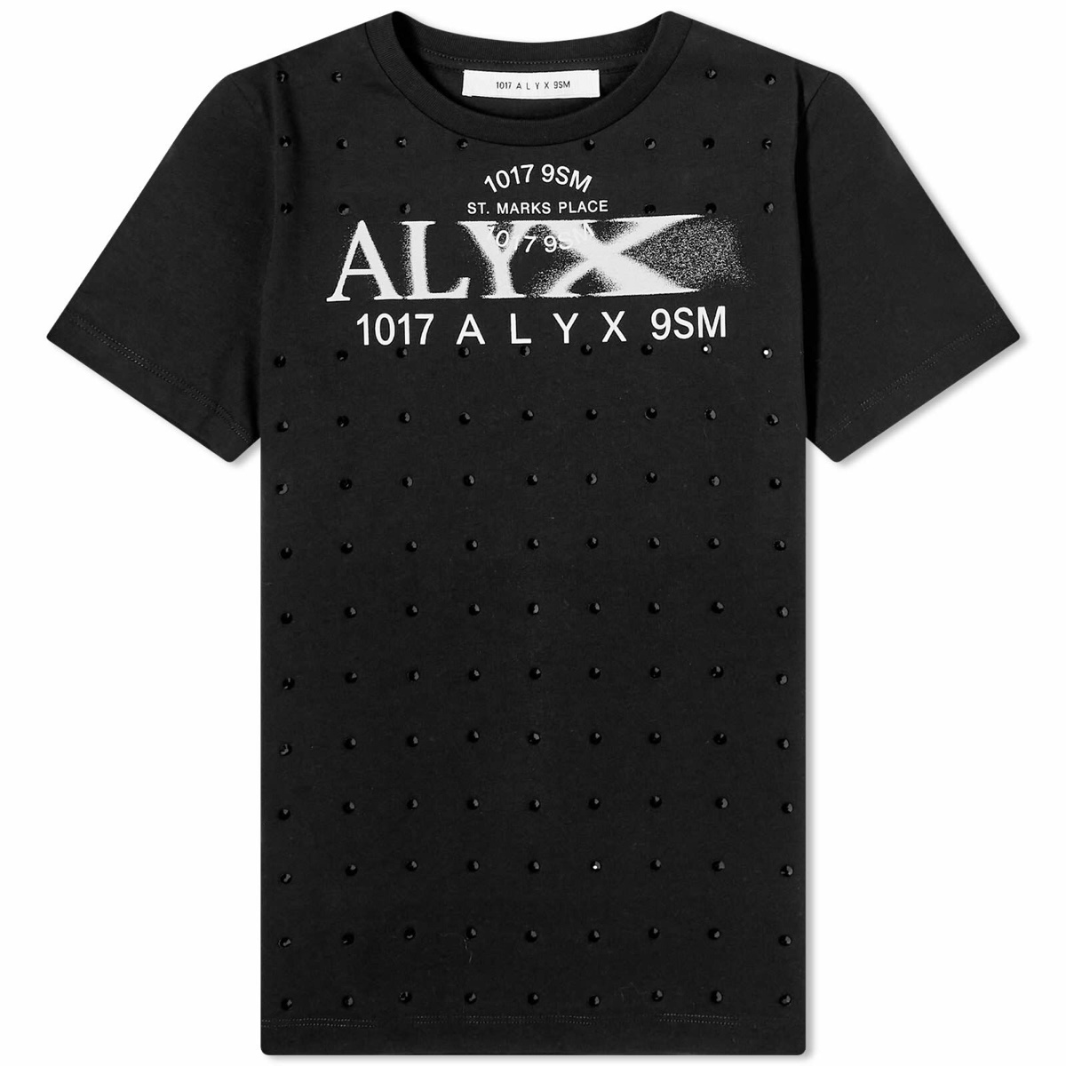 1017 ALYX 9SM Women's Fitted Logo T-Shirt in Black 1017 ALYX 9SM