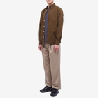 Norse Projects Men's Anton Light Twill Button Down Shirt in Dark Olive