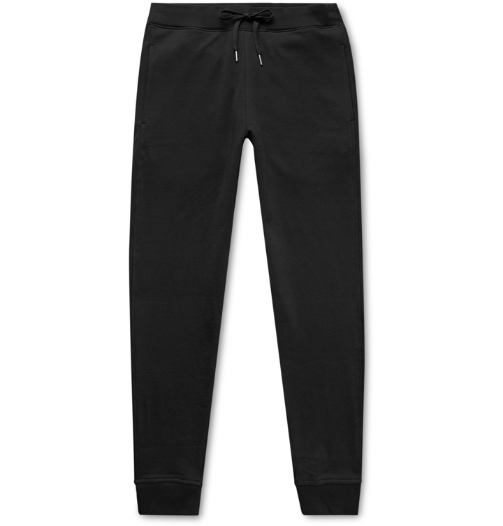 Photo: Handvaerk - Loopback Pima Cotton-Jersey Sweatpants - Black