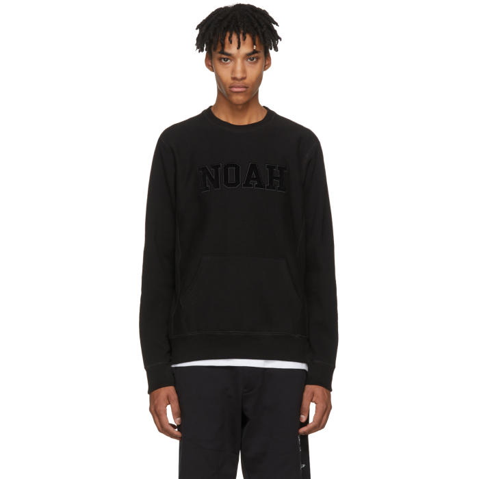Photo: Noah NYC Black Logo Core Crew Sweatshirt