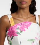 Leo Lin Isadora printed linem-blend top
