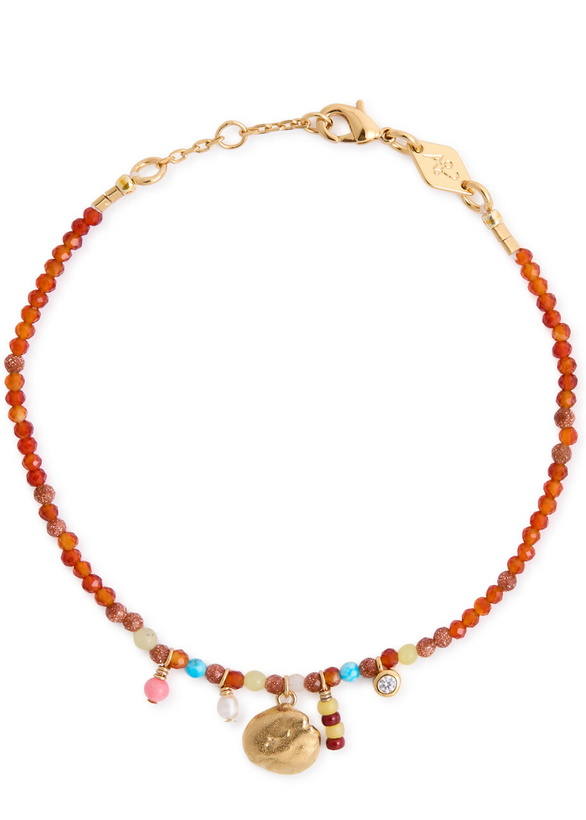 Photo: Anni LU Maroon Harmony Beaded Charm Bracelet - One Size