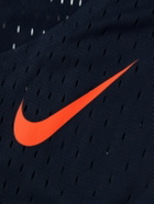 NIKE RUNNING - AeroSwift Slim-Fit Perforated Dri-FIT ADV Tank Top - Blue