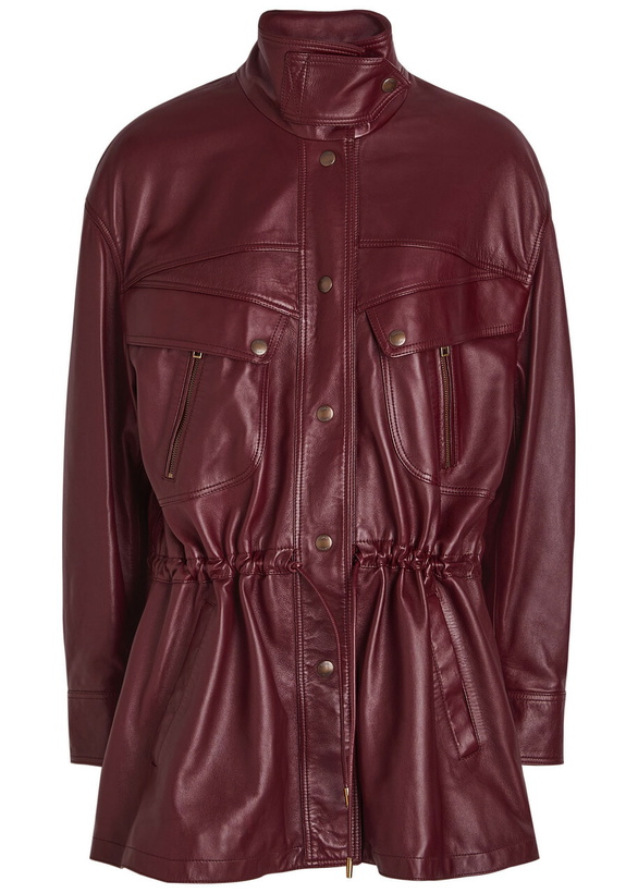 Photo: Chloe Quilted Leather Jacket Brown