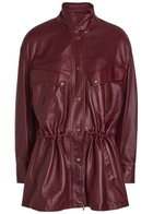 Chloe Quilted Leather Jacket Brown