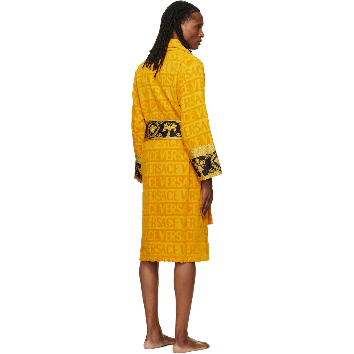 Versace Yellow 'I Heart Baroque' Bathrobe