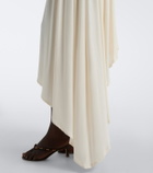 Aya Muse Elya asymmetric pleated midi skirt