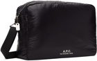 A.P.C. Black Nylon Bomber Bag