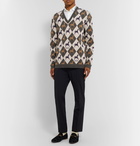 Gucci - Wool-Jacquard Sweater - Gray