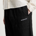 MKI Men's Linen Wide Leg Pants in Black