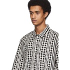 Robert Geller White and Black The Dotted Shirt