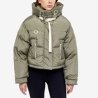 Shoreditch Ski Club Women's Willow Short Puffer Jacket in Sage