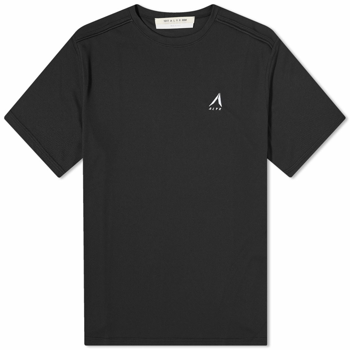 Photo: 1017 ALYX 9SM Men's Logo Mesh T-Shirt in Black