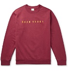 Noon Goons - Logo-Embroidered Fleece-Back Cotton-Jersey Sweatshirt - Men - Burgundy