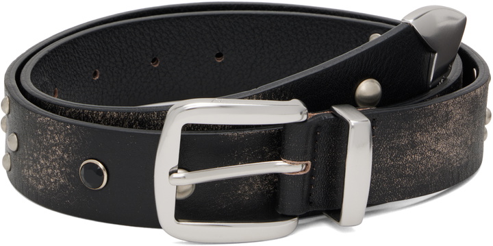 Photo: OPEN YY Black Yy Stud Western Belt
