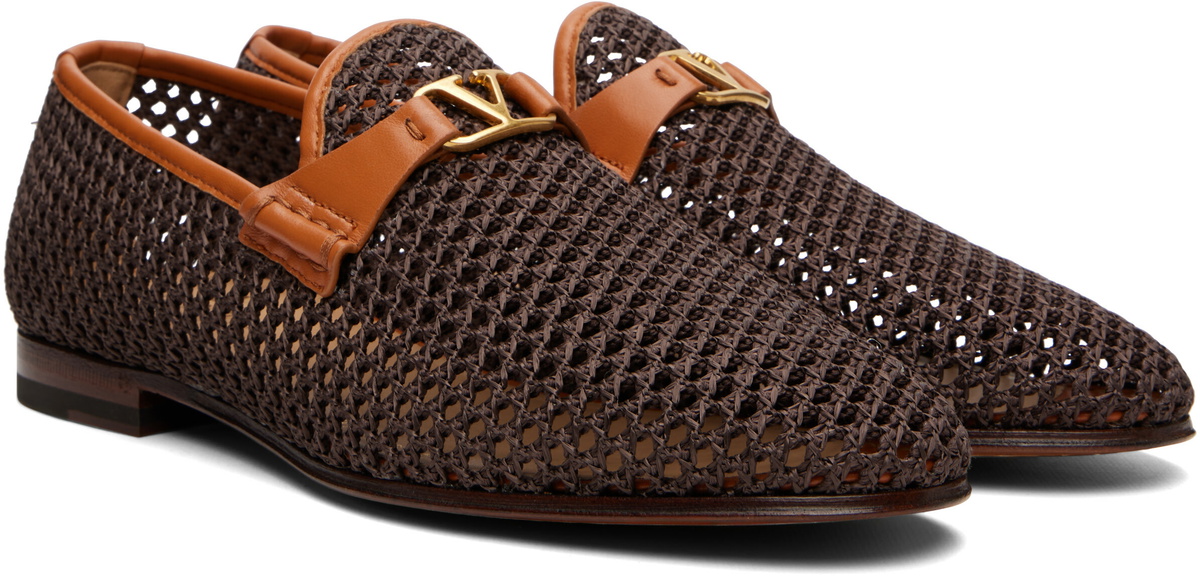Valentino Garavani Brown Wolfe Loafers