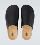 Balenciaga x Scholl leather mules