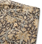 The Workers Club - Paisley-Print Brushed-Cotton Shorts - Neutrals