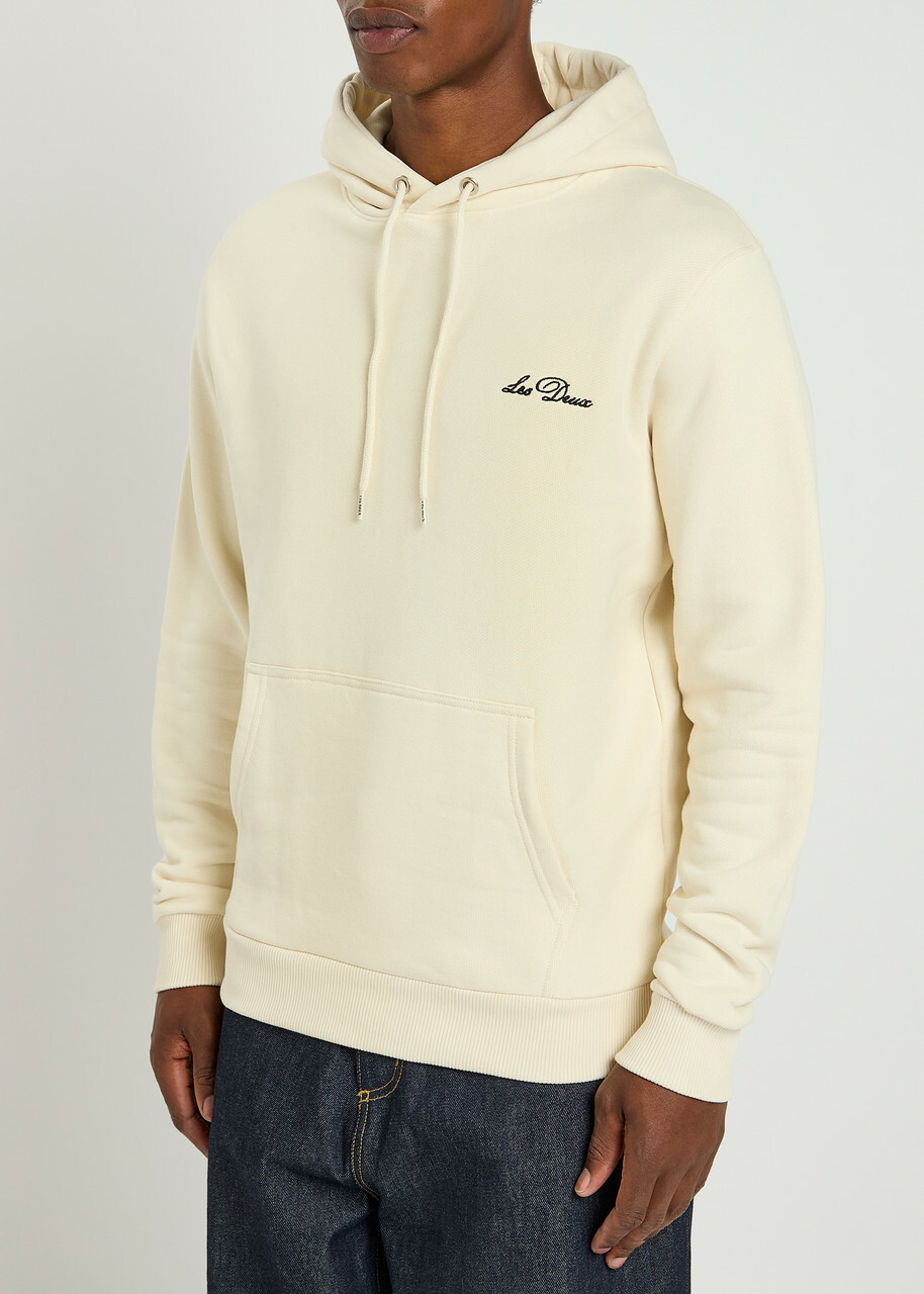 Les Deux Diaz Printed Cotton Sweatshirt Ivory
