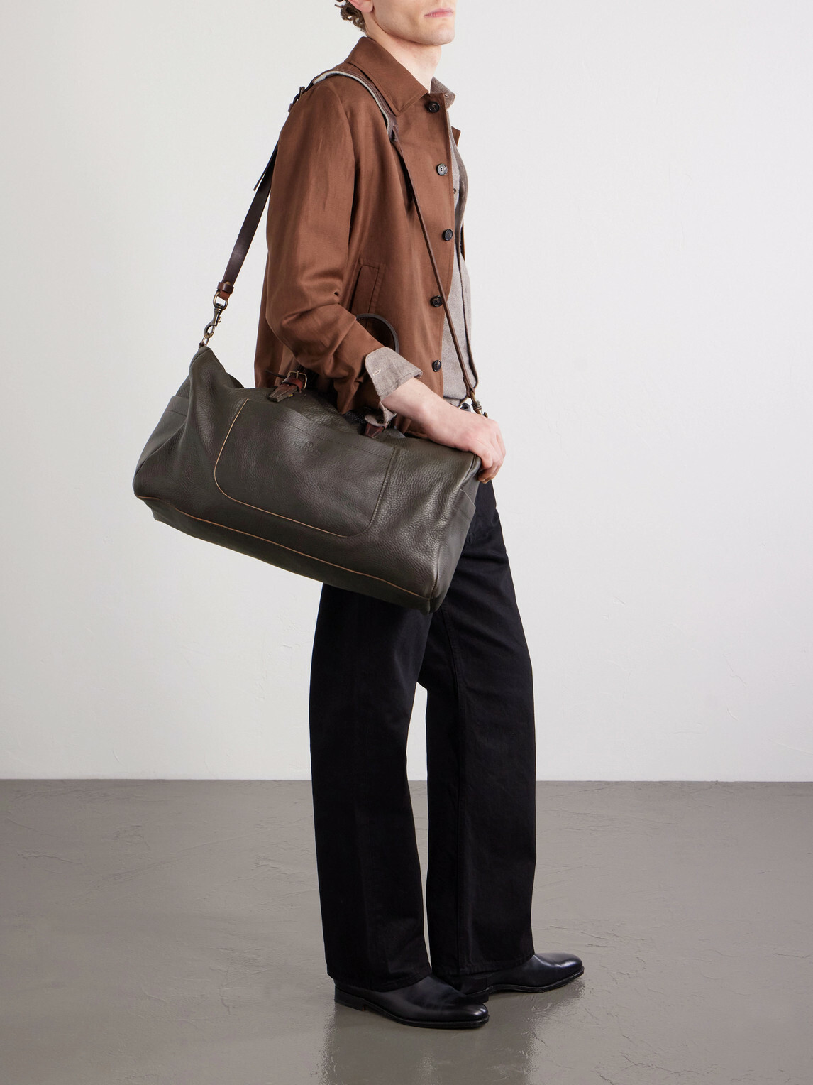 Bleu de Chauffe - Full-Grain Leather Weekend Bag