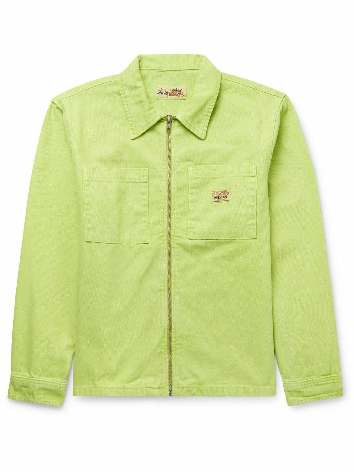 Photo: Stussy - Cotton-Canvas Overshirt - Green
