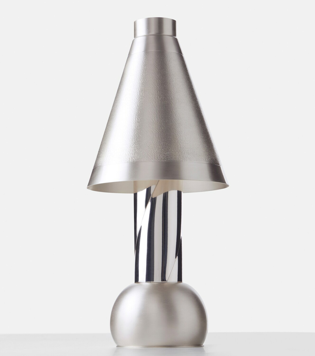 Natalia Criado Silver-plated metal table lamp